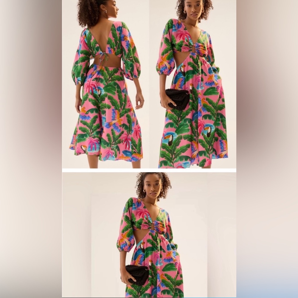 FARM RIO TROPICAL DRESS SIZE XL ‼️GUC‼️
